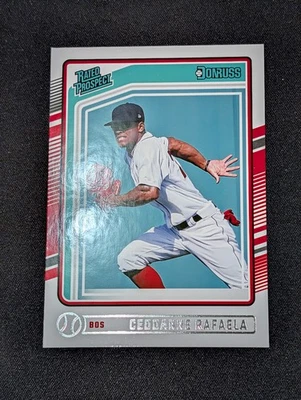  2024 Donruss Rated Prospect Ceddanne Rafaela #128 - Base Card - Boston Red Sox  - Image 1 of 2