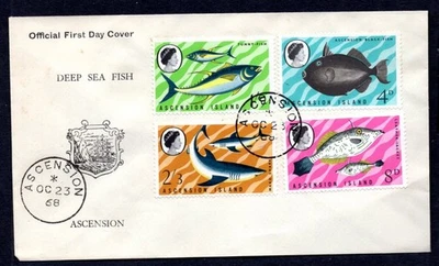 Ascension Island - 1968 Deep Sea Fish First Day Cover - Image 1 of 2