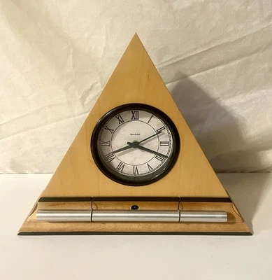 NOW & ZEN Progressive Alarm Clock Maple Wood Pyramid w/ Gentle Wake Up Chime - Image 1 of 4