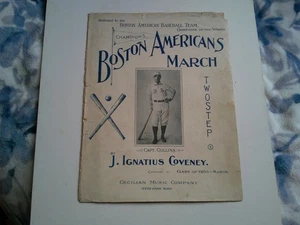 Seltene 1903 Boston Americans World Champions Jimmy Collins Noten - Bild 1 von 6