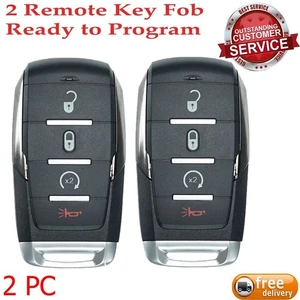 2 For 2019 2020 2021 2022 023~24 Dodge RAM 1500 Remote Smart Key Fob OHT-4882056 - Picture 1 of 8