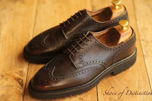 Scarpe Derby Brogue Crockett & Jones Pembroke in pelle marrone da uomo UK 6,5 E US 7,5 - Foto 1 di 11