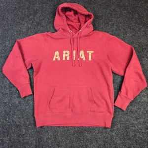 Ariat Felpa con Cappuccio Pullover Donna Piccolo Rosso Logo Grafico Casual Tempo Libero - Foto 1 di 8