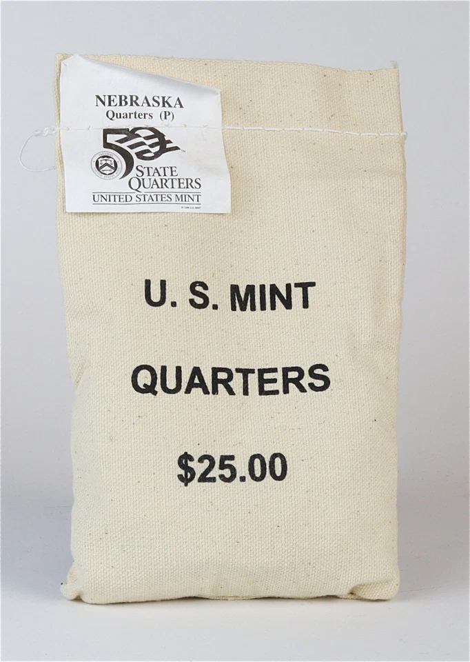 100 x 2006 Nebraska State Quarters in Unopened $25 U.S. Mint Bag - Image 1 of 1