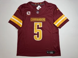Small Jayden Daniels #5 Vapor FUSE Jersey Burgundy Commanders Authentic Captain - Picture 1 of 13