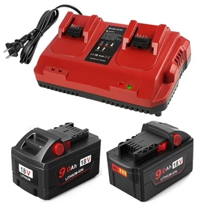 New Upgrade 9.0Ah 18V Battery and Dual Bay Simultaneous Rapid Charger Replace... - Picture 1 of 7