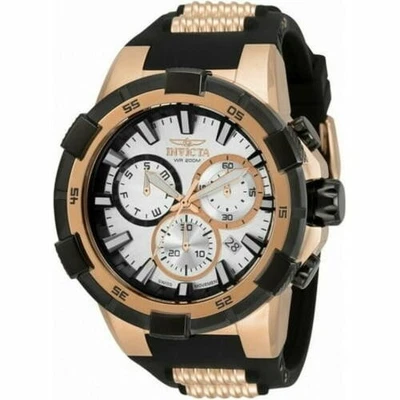 Invicta Aviator 33290 Man Quartz 51.5mm Rose Gold Black Stainless Steel 200m WR - Image 1 of 2