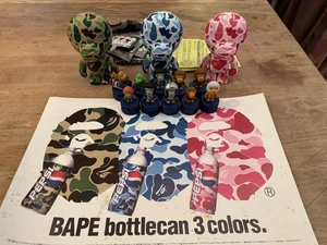 PEPSI x BAPE 3 figures and 10 bottle caps with Poster - Picture 1 of 8
