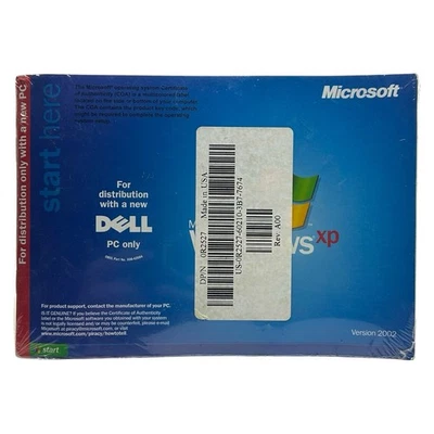 Microsoft Windows XP Professional SP 1a Dell Reinstallation CD 2002 New Sealed - Image 1 of 2