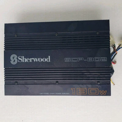 Amplificador de audio estéreo de 3 vías Sherwood SCP-802 180W para automóvil sin probar  Foto 1 de 4