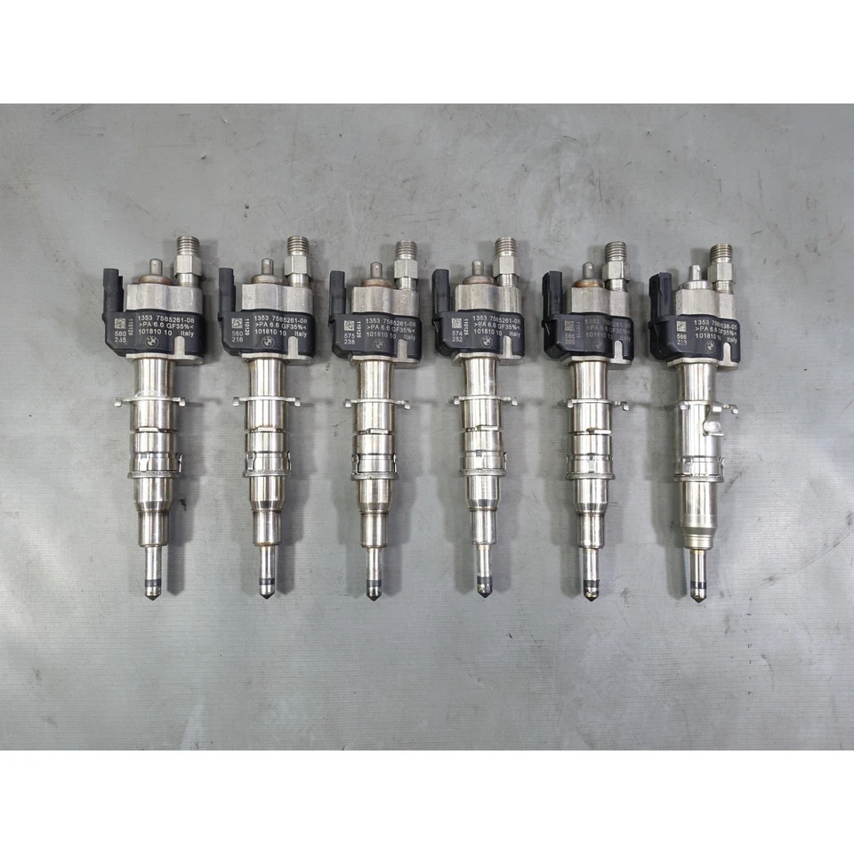 BMW E90 F01 N54 N63 2007-2015 juego de 6 inyectores directos de combustible índice 8 y 5 OEM Foto 1 de 4