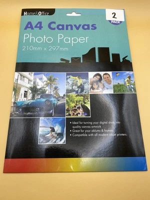 2 Sheets Of Canvas A4 Photo Paper - Image 1 of 3
