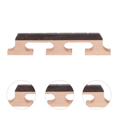 1pc 5 String Banjo Bridge Maple Banjo Bridge Replacement Banjo Part - Image 1 of 4