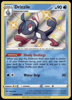 Drizzile Shiny Holo Rare Shining Fates: Shiny Vault SV026/SV122 LP - Image 1 of 2