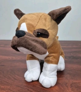 Animal Adventure Boxer 12 Zoll Plüsch Braun Bulldogge Welpe Stofftier Spielzeug 2015 - Bild 1 von 14