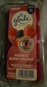 Glade Wax Melts BUBBLY BERRY SPLASH StrawBerry Neu. Auslaufmodell. 8 Wachswürfel - Bild 1 von 5