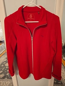 NUOVO! Giacca felpa Tommy Bahama full zip rossa, taglia small, usata una volta - Foto 1 di 8