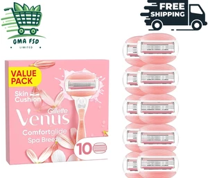 Gillette Venus Comfortglide Spa Breeze Women's Razor Blade Refills, Pack of 10 - Picture 1 of 8