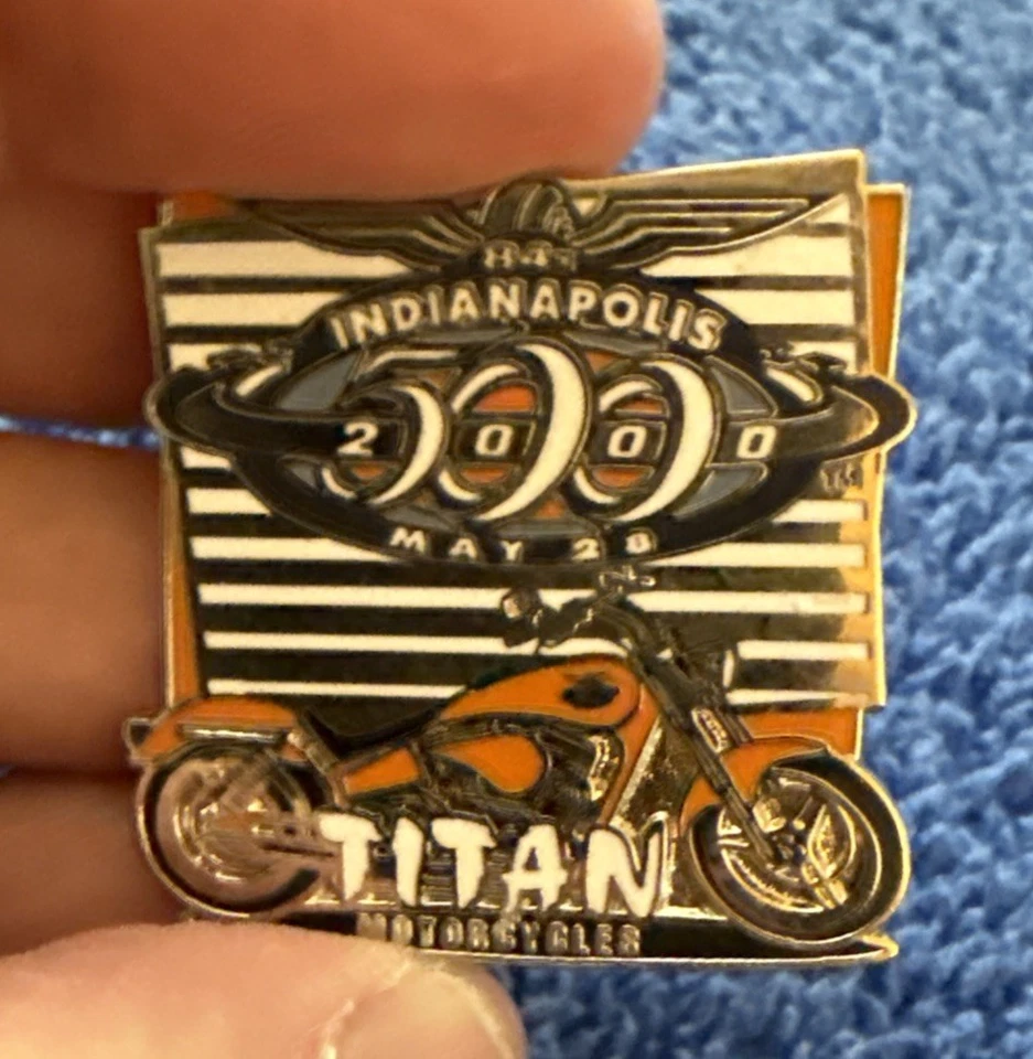 Vtg 2000 Indianapolis 500 Event Titan Bike Motorcycles  Lapel Pin Montoya 20 - Image 1 of 1
