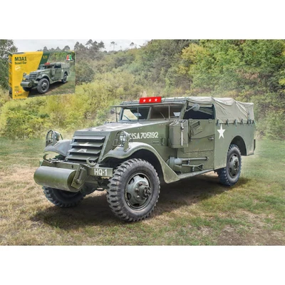 M3A1 SCOUT CAR KIT 1:72 Italeri Mezzi Militari Nouveau modèle - Photo 1/3
