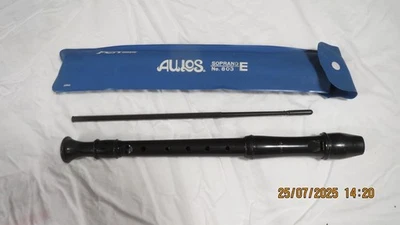 Vintage Aulos Soprano Recorder No. 803 E in a case musical instrument - Image 1 of 4