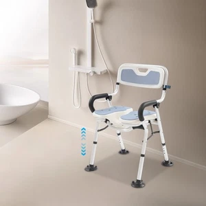 Sedia Doccia Pieghevole a Forma di U per Anziani Donna Incinta, Lega di Alluminio - Foto 1 di 10