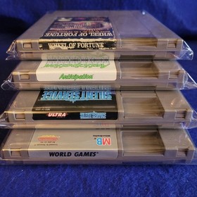 4 Four Tested NES Games - Wheel of Fortune, Anticipation, Silent Service, World