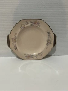 Piatto da portata vintage americano Limoges Sebring Peach Blo Silver Moon 8" - Foto 1 di 5