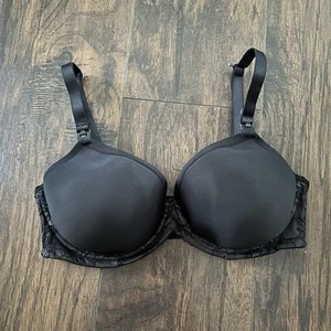 Cake Maternity Black Lace Underwire Nursing Lactation Bra 34F Waffles Bra - Picture 1 of 9