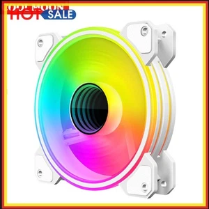 Ventilateur de boîtier PC 120mm, 1800tr/min, 5V, 3 broches ARGB et 4 broches PWM Refroidisseur - Photo 1/11