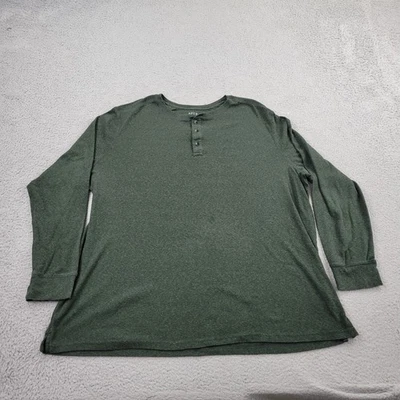 Apt. Suéter 9 Premier Flex Para Hombres 3XB Grande Verde Henley Pullover Foto 1 de 4
