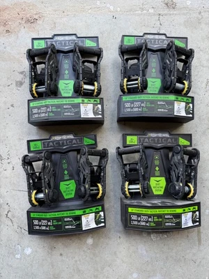 Smart Straps TACTICAL 10' Standard Duty Tactical Ratchet Tie Downs 500 lbs Lot - Image 1 of 4