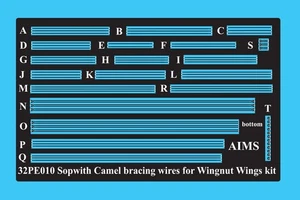 OBJETIVOS 1/32 SOPWITH CAMEL CABLES DE REFUERZO para ALAS DE NOGAL kit 32PE010 - Imagen 1 de 1
