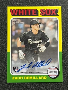 2024 Topps Heritage Zach Remillard RC Real One Auto #ROA-ZR - Bild 1 von 1