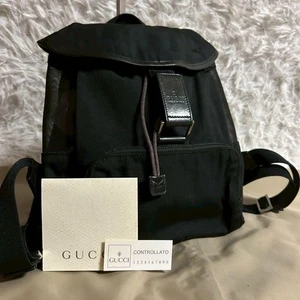 GUCCI Rucksack PVC Schwarz Authentic G0906836 - Bild 1 von 24