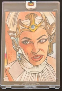 SWCC Star Wars Mystery Sketch Queen Padme Amidala by Brad Hudson 2022 - Picture 1 of 2