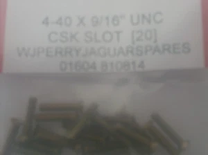 4-40 x 9/16" UNC SENKKOPF SCHLITZSCHRAUBEN UCS511/4,5 x 20 - Bild 1 von 1