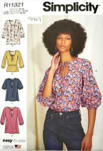 Simplicity 9469 Misses' Tops tallas 16-24 patrón de costura R11321 - Imagen 1 de 8