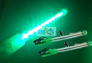 2 12 INCH GREEN LED Lights w/12 LEDs - Glow N Street Neon FX - Picture 1 of 4
