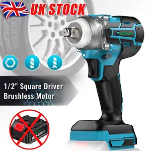 For Makita 18V Battery Cordless Impact Wrench 1/2" Brushless Drill Driver 1000NM - Picture 1 of 7