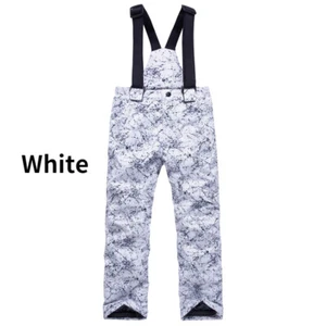 Children Kid Ski Pants Bib Trouser Overalls Padded Snow Outdoor Sport Winter Fit - Picture 1 of 18