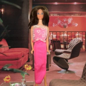 Barbie Vintage Pink Dress FASHION FANTASY ROMANTIC VALENTINE doll not included - Picture 1 of 7
