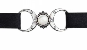 Triple Goddess Choker, Gothic, Wicca, Pagan, Witch, Moon Lunar, Alchemy England - Picture 1 of 5