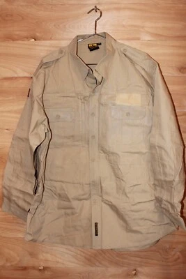 Propper Long Sleeve Button Down Work Shirt Men's XXL Tan Military - Image 1 of 4