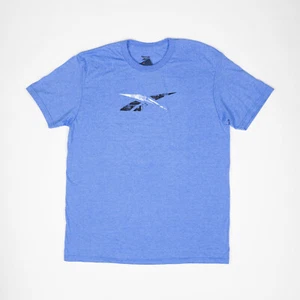 Reebok Men Salvage Logo Graphic T-Shirt Blue Size L - Picture 1 of 3