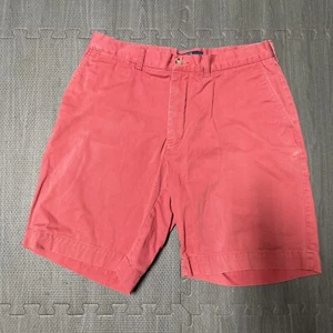 POLO Ralph Lauren Mens Shorts 34 Pink Flat Front Chino Prospect Golf Cotton - Picture 1 of 4