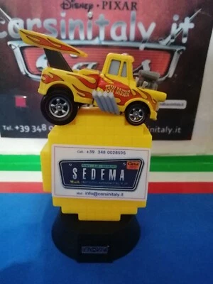 Funny Car Mater Yellow Cars2-2011 Modello Deluxe singolo Sfuso Mattel 1/55 metal - Immagine 1 di 4