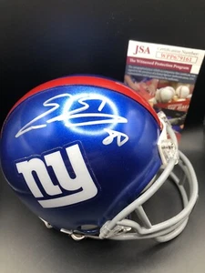 Evan Engram signierter New York Giants Minihelm handsigniert JSA COA - Bild 1 von 2