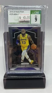 2019-20 Panini Prizm #129 Lebron James CSG 9 NUOVO DI ZECCA - Foto 1 di 2