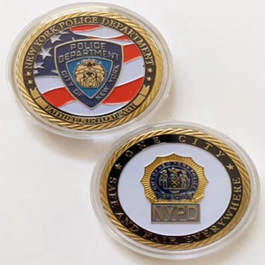 US New York Police Department Challenge Münze Gedenk Sammlerstück NYPD - Bild 1 von 10